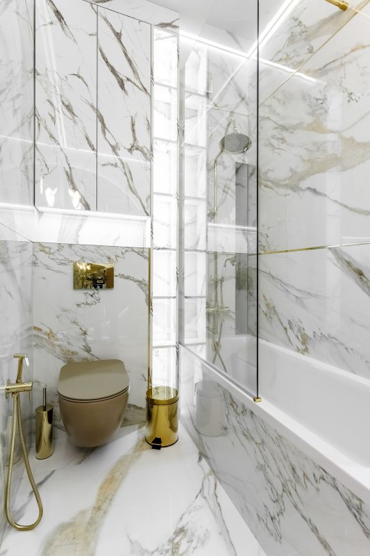 Marble Flooring and Wall Accents